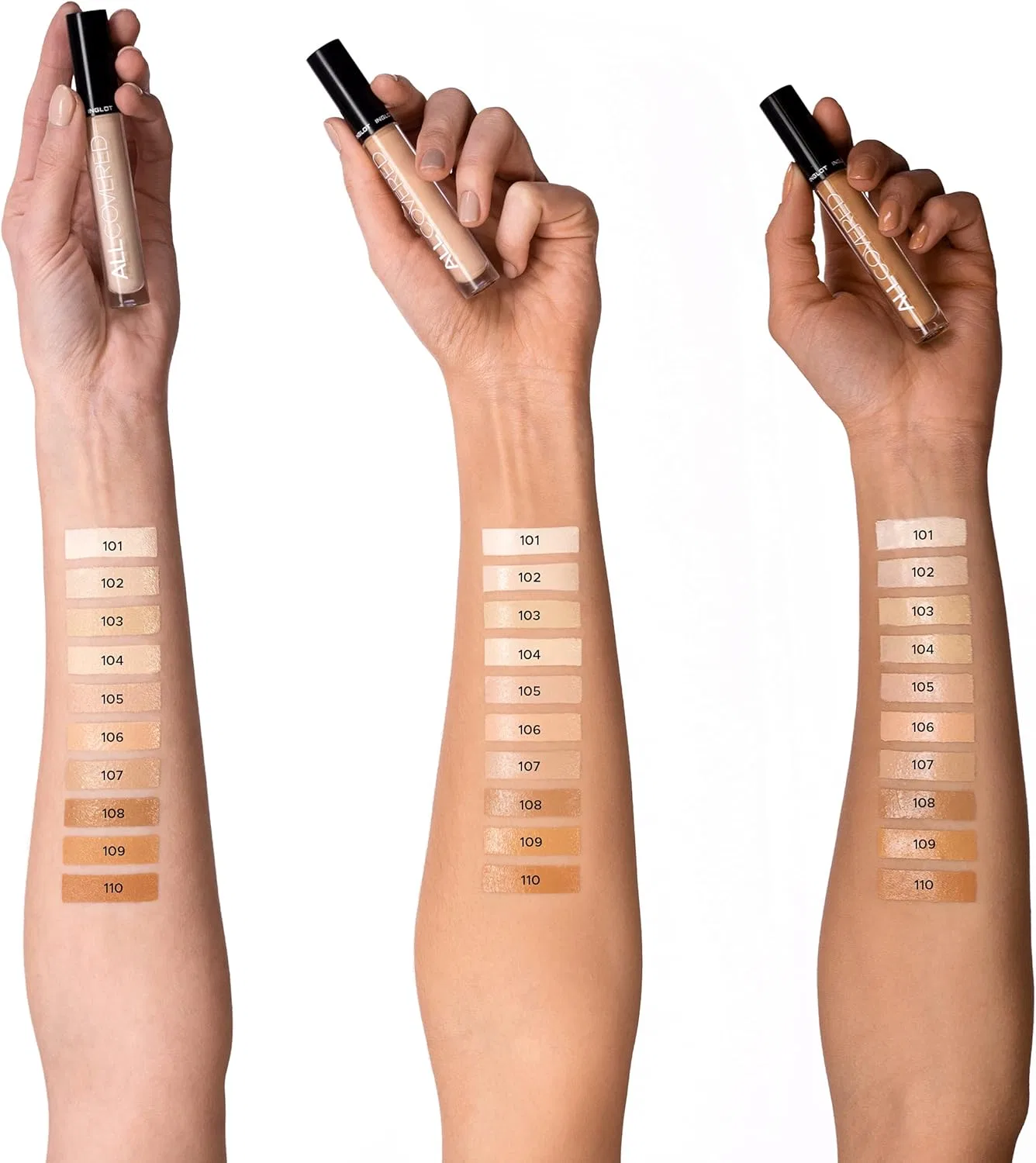 Консилер INGLOT ALL COVERED UNDER EYE CONCEALER (109) — фото 3