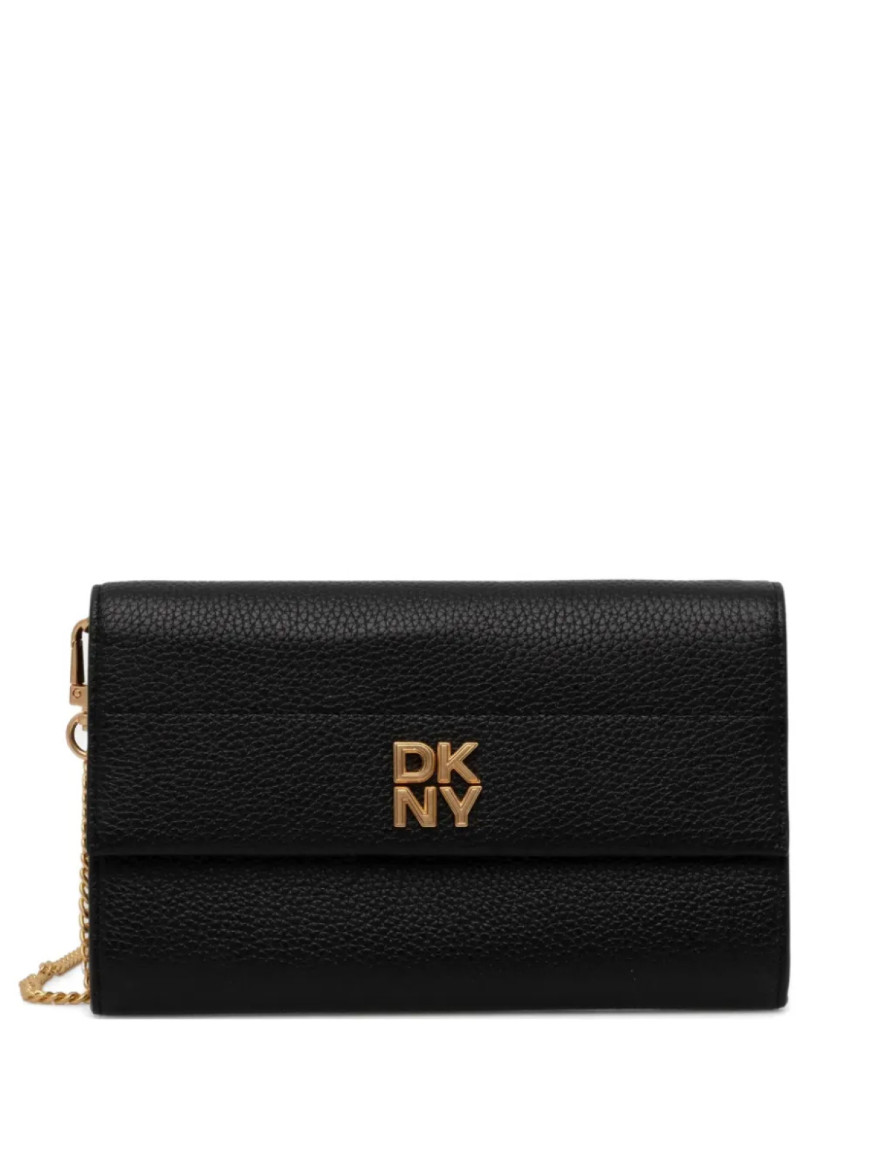 

Кожаный кошелек DKNY на цепочке, черный