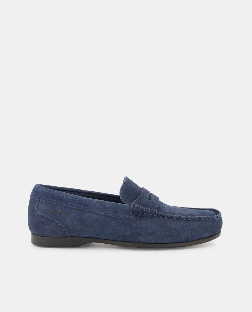 

Мужские замшевые мокасины с деталью в виде маски Sebago, синий