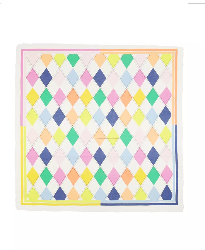 

Шарф Women's Argyle Large Square kate spade new york, коричневый/бежевый
