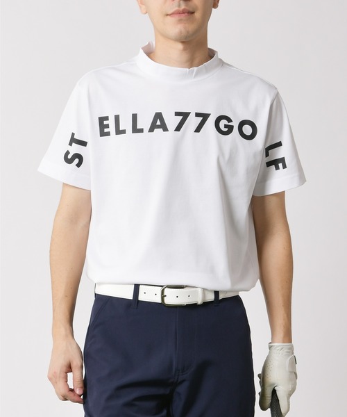 

Футболка с воротником-стойкой Stella77golf, белая, Белый, Футболка с воротником-стойкой Stella77golf, белая