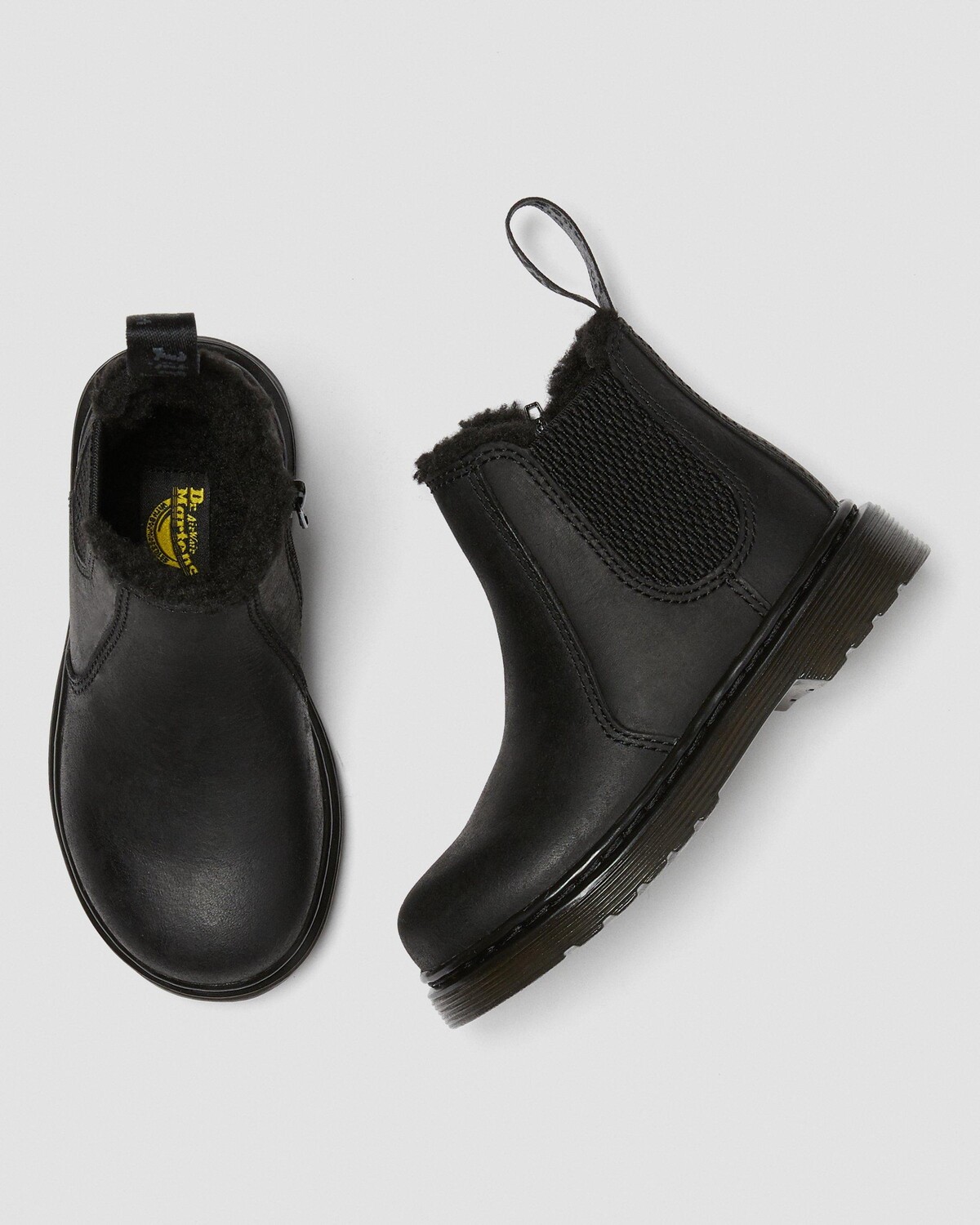 Ботинки челси Toddler 2976 на подкладке из искусственного меха Dr. Martens — фото 3