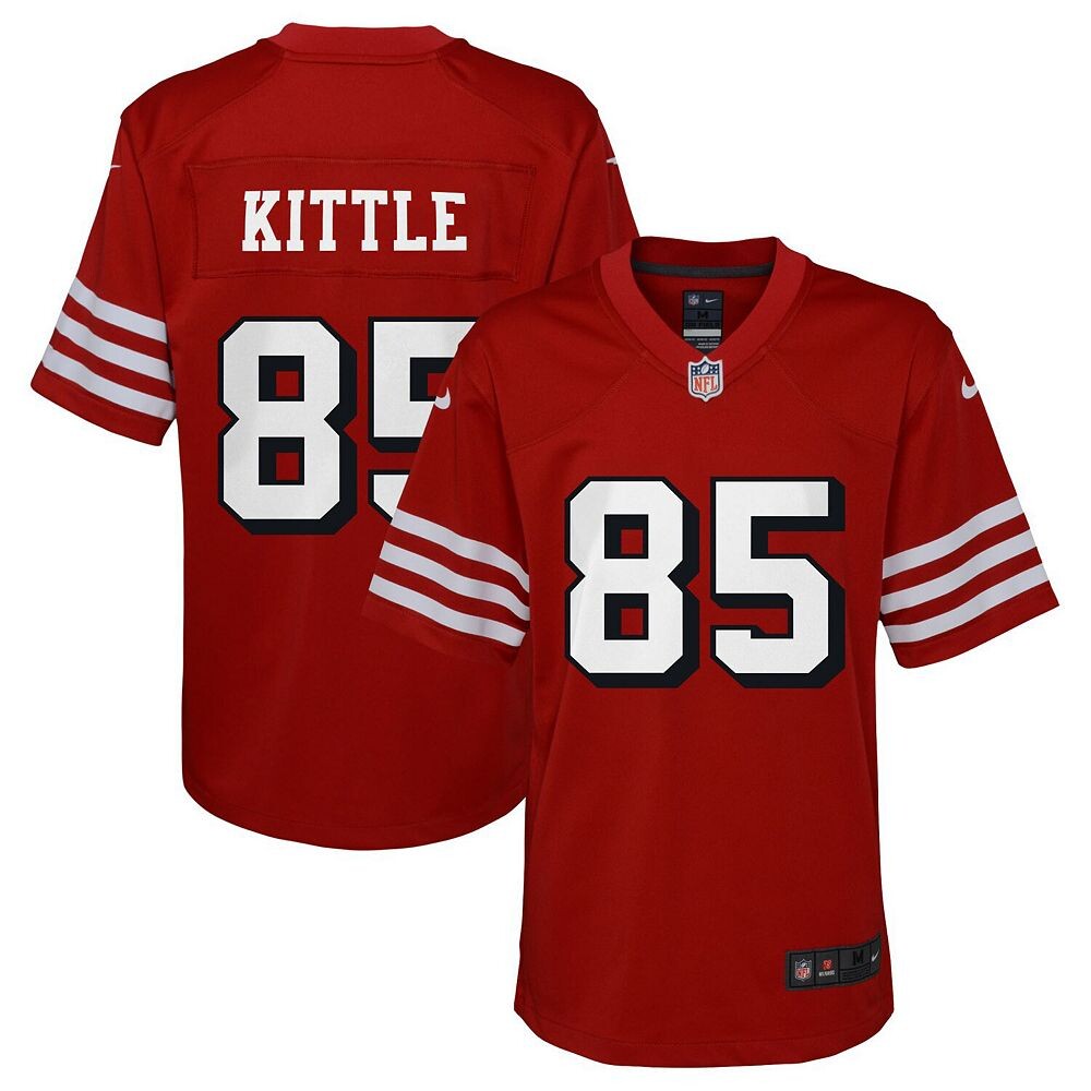 

Молодежная игровая майка Nike George Kittle Scarlet San Francisco 49ers, красный