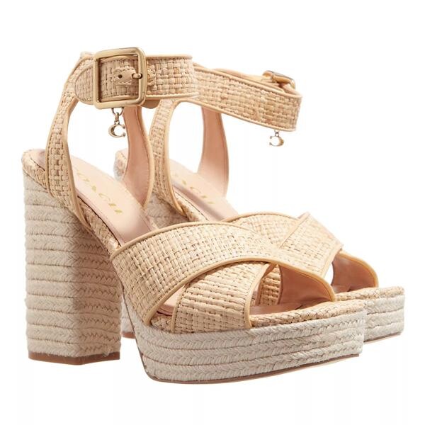 

Сандалии nelly raffia sandal Coach, бежевый