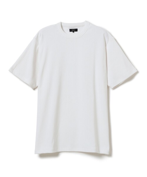 

Футболка, крой regular fit, бренд BEAMS, цвет белый