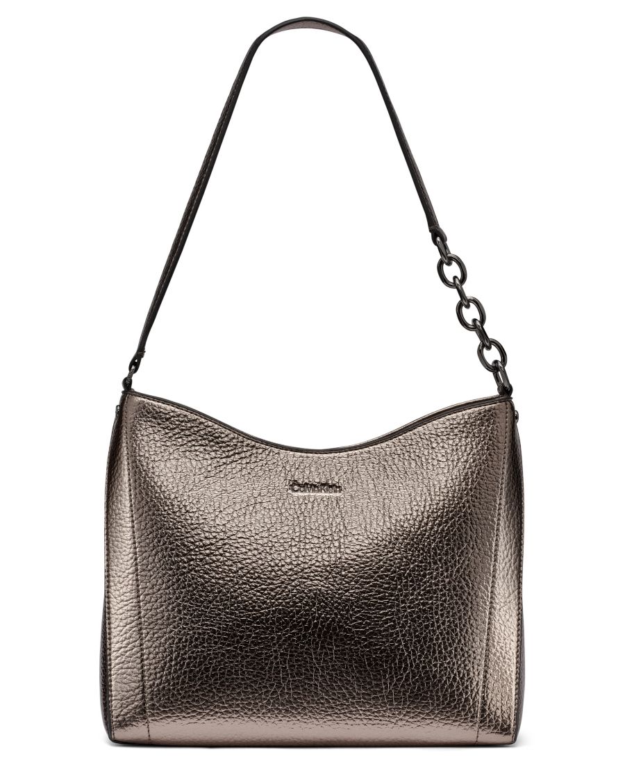 

Сумка Nova с застежкой-молнией и цепочкой на плечо Calvin Klein, Gunmetal