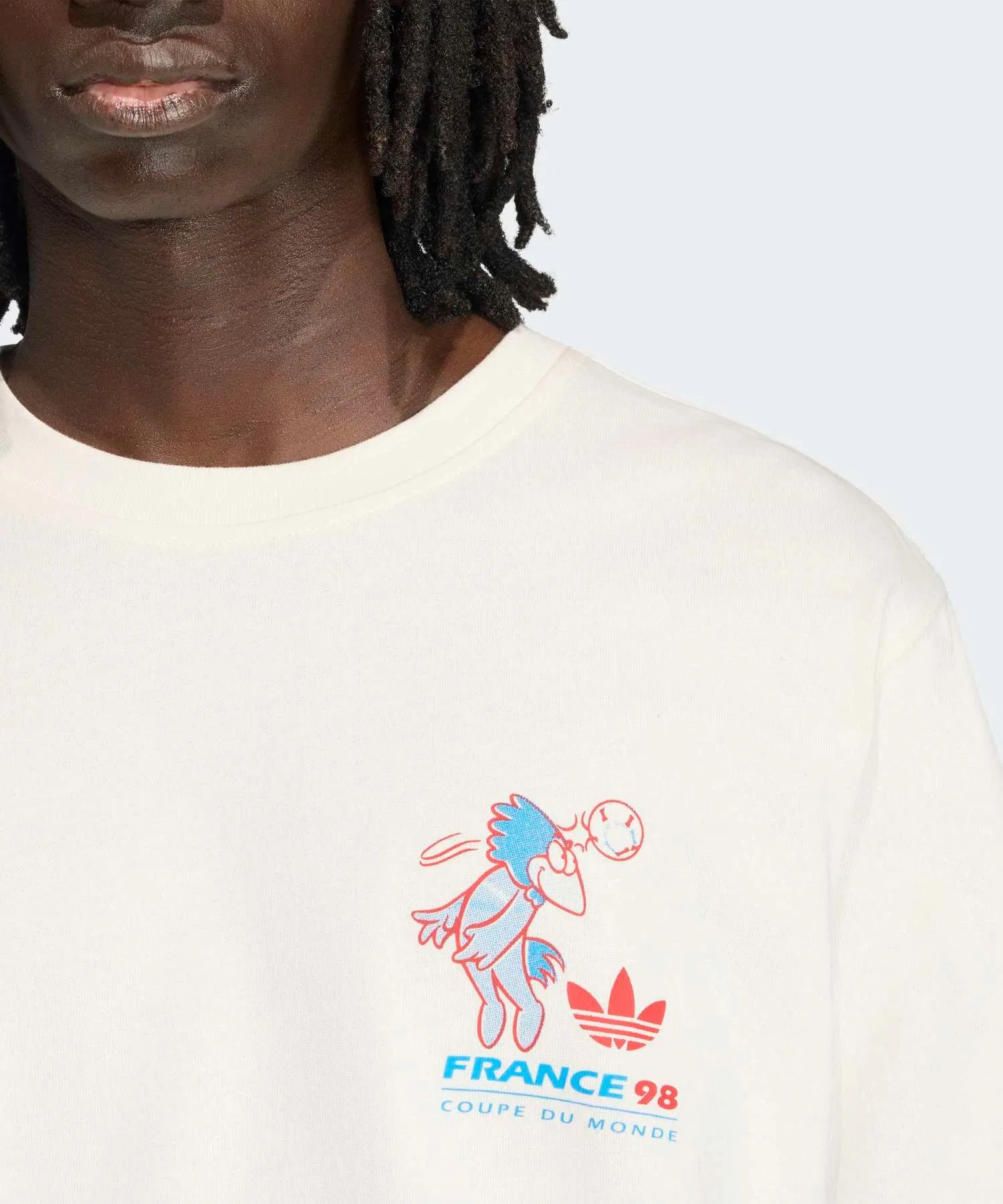 Мужская футболка с принтом Adidas FIFA World Cup 26 Footix белая — фото 3
