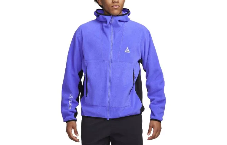 Толстовка мужская "Wolf Tree" Polartec с молнией Nike, Persian Purple