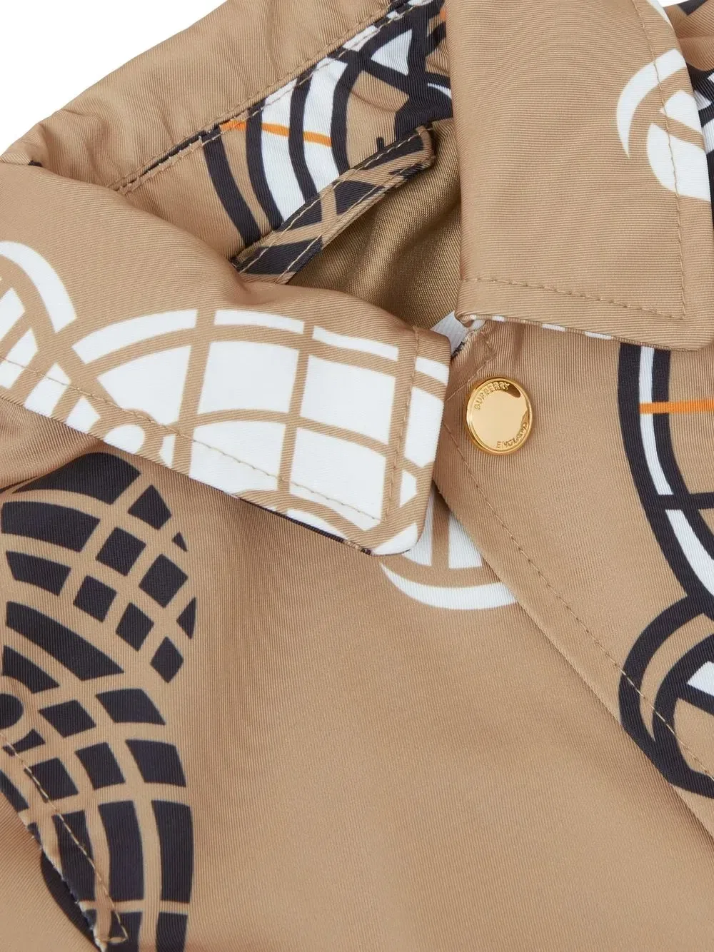 Легкая куртка Thomas Bear Burberry Kids, бежевый — фото 4
