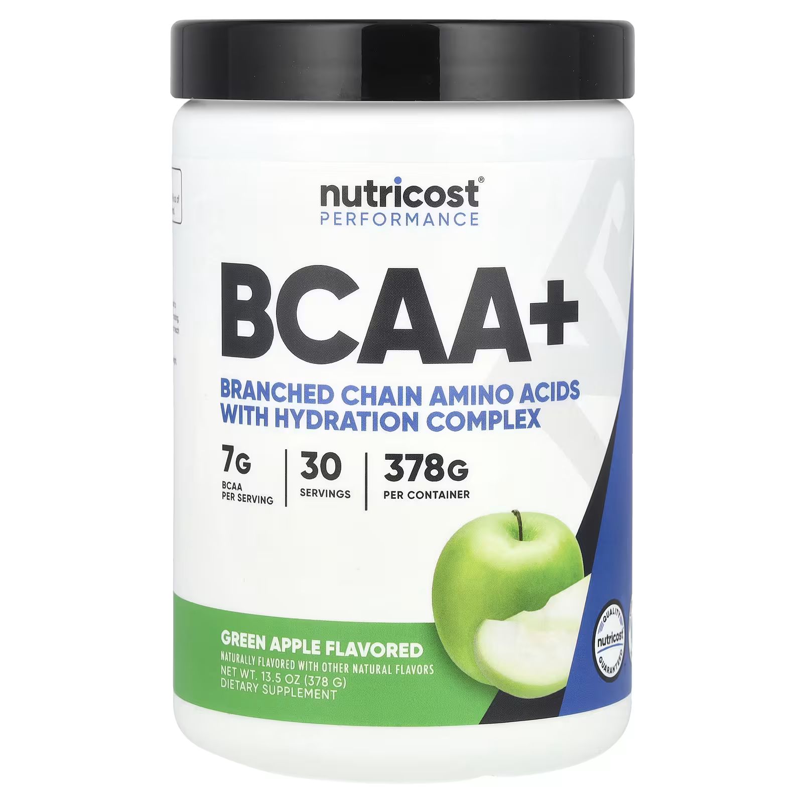 

Performance, BCAA+, зеленое яблоко, 13,5 унций (378 г) Nutricost