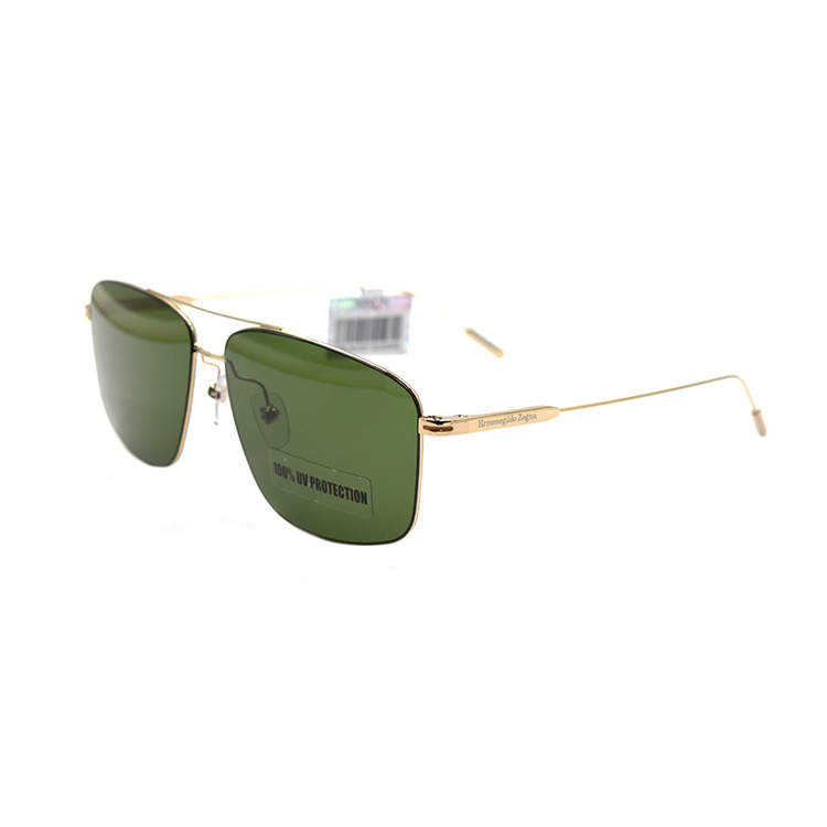

Ermenegildo Zegna Золотые авиаторские солнцезащитные очки Zegna Alloy, Gold