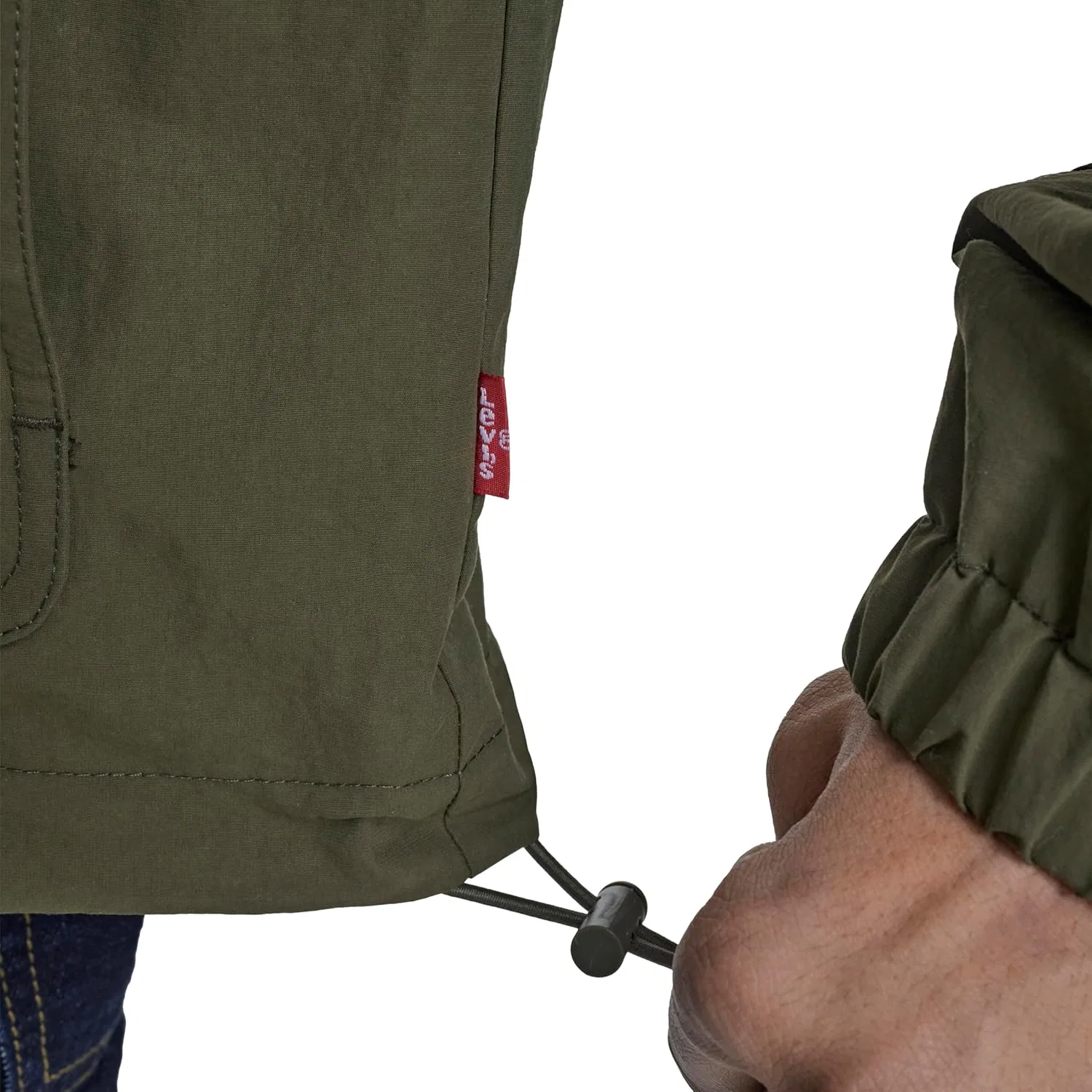 Мужская легкая толстовка Levi's с двумя карманами, Light Olive — фото 4