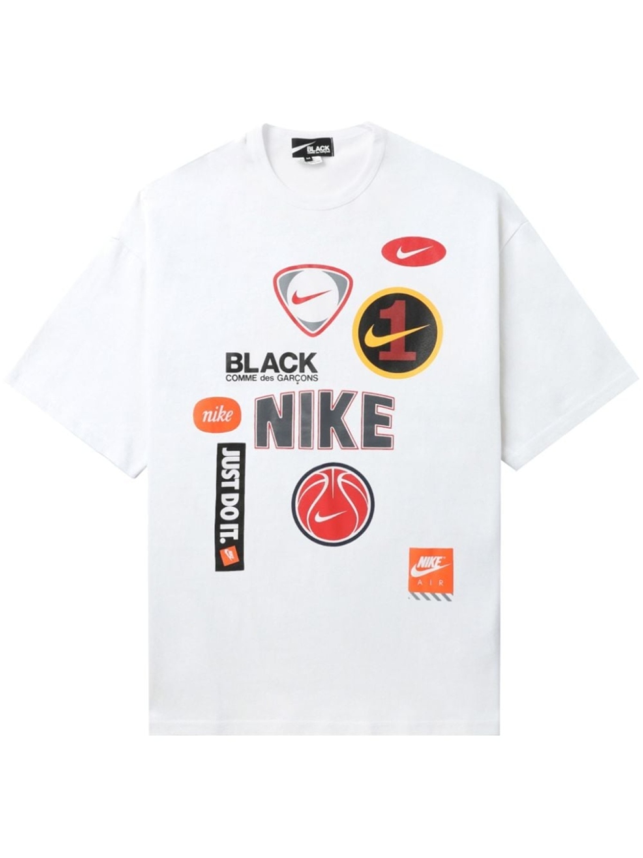 

Футболка с логотипом из коллаборации с Nike Black Comme Des Garçons, белый