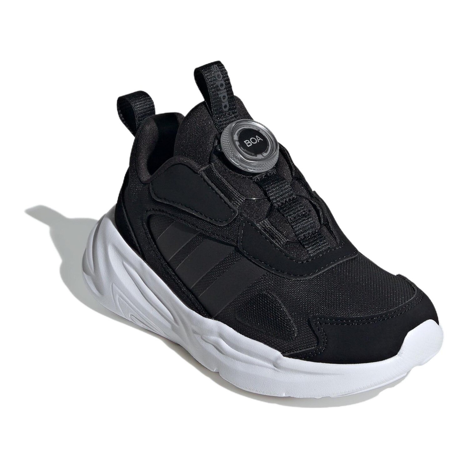 Кроссовки Ozelle Kids для бега для детей Adidas, цвет Black/Carbon Black — фото 4