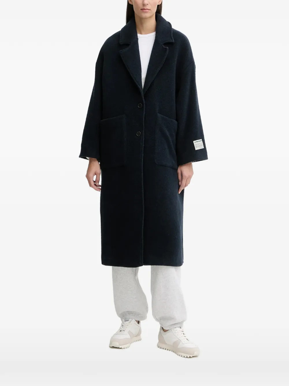 

Пальто Ziffow с лацканами и карманами American Vintage, синий