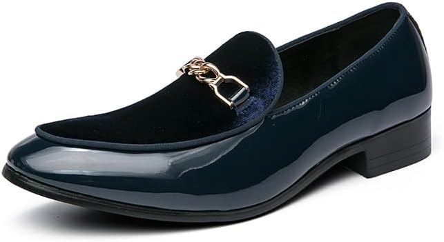 

Мужские роскошные лоферы-пенни из замши, бархатные туфли без шнурков для вечеринок и танцев, на свадьбу, размеры 38-48 Senlongbao, синий