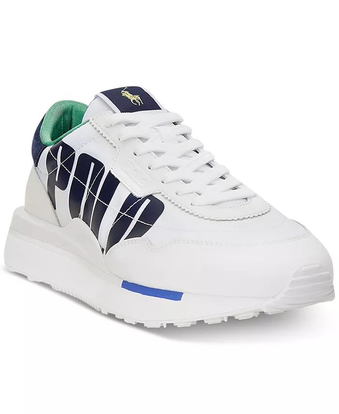 

Мужские кроссовки Train 89 Logo из кожи и оксфордской ткани Polo Ralph Lauren, мультиколор