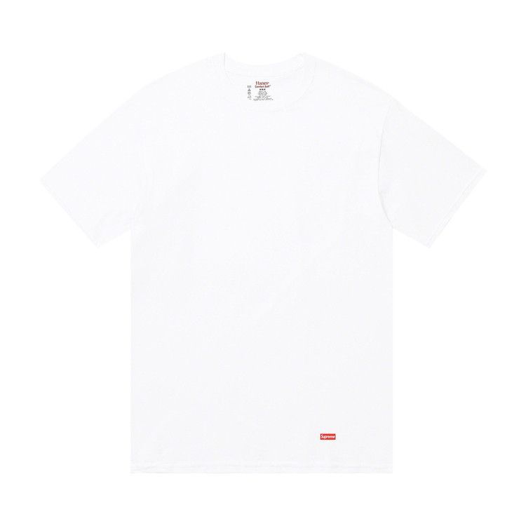 

Футболка Supreme x Hanes Tagless Tees (3 Pack), White