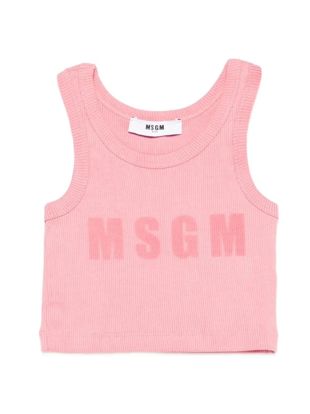 Майка с логотипом Msgm Kids, розовый