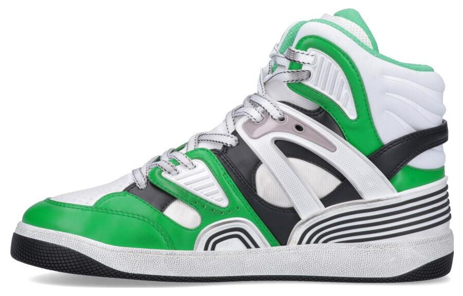 Кроссовки Gucci Basket High Demetra, зеленый