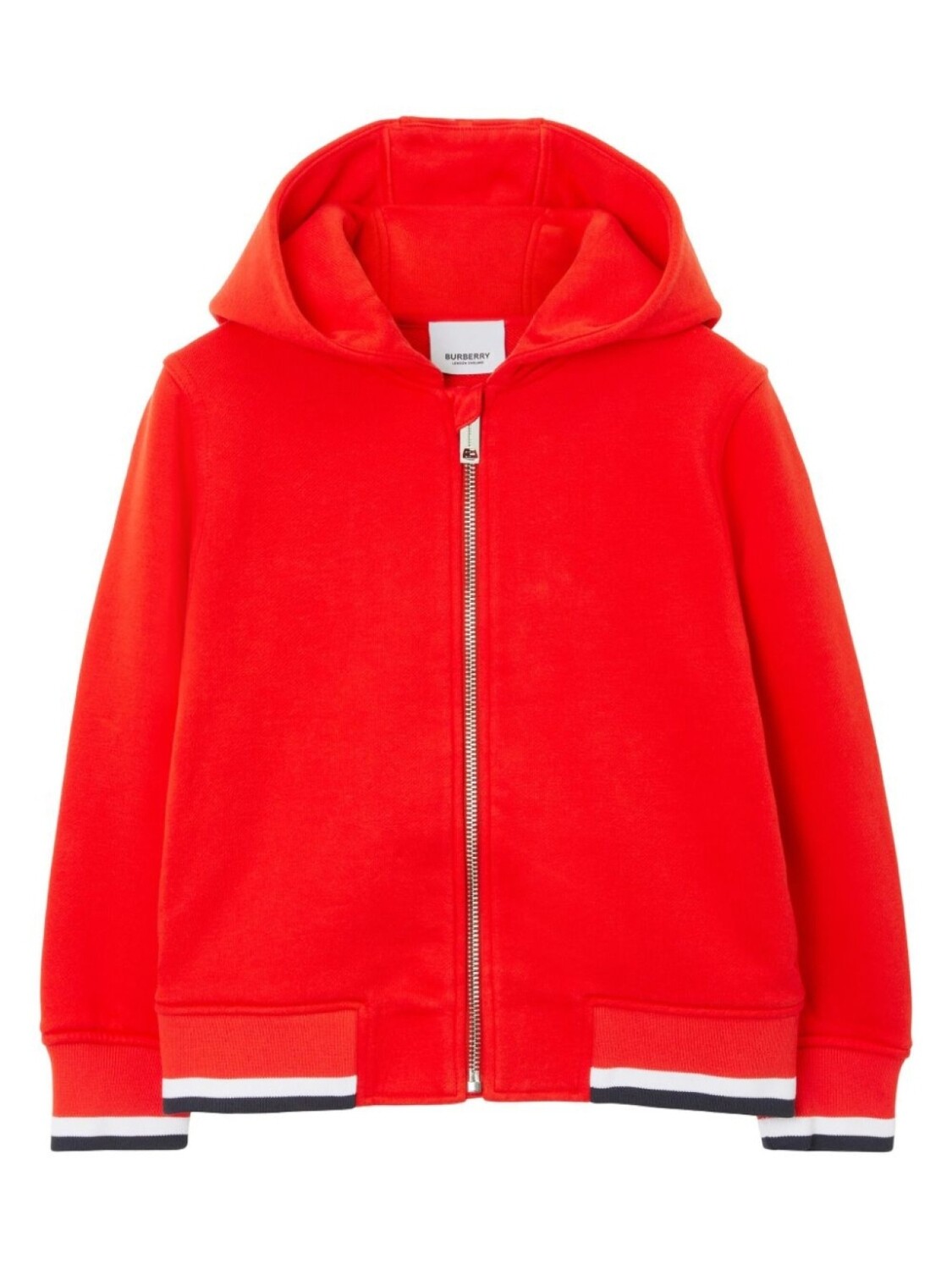 

Burberry Kids худи на молнии с принтом College, красный