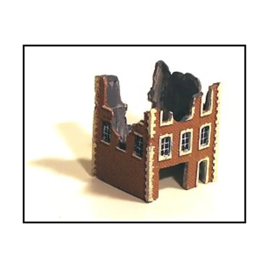 

Разбомбленный таунхаус в Три Бэй, Terrain Maker Pewter Buildings & Books