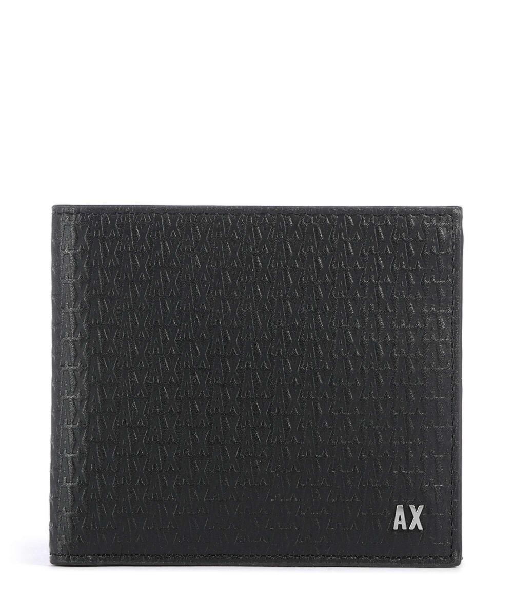 

Кошелек elba из яловой кожи с тиснением Armani Exchange, черный