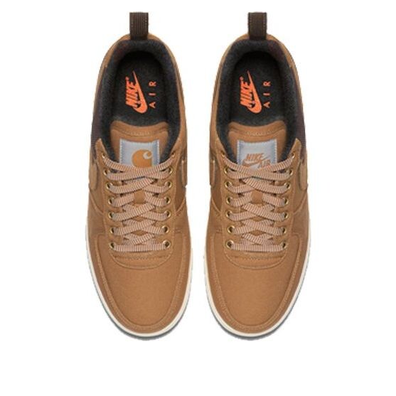 Кроссовки x carhartt wip air force 1 low '07 premium 'ale brown' Nike, коричневый — фото 4