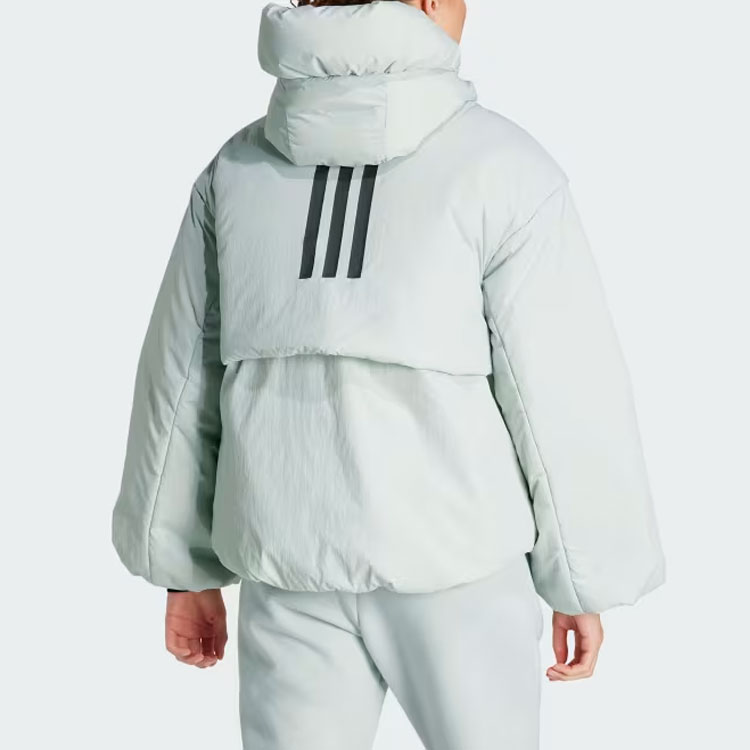 MYSHELTER Пуховая куртка Женская Светло-асфальтовый серый Adidas — фото 4