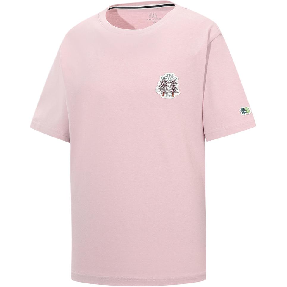 

KOLON SPORT Футболка унисекс светло-розовая, Розовый, KOLON SPORT Футболка унисекс светло-розовая