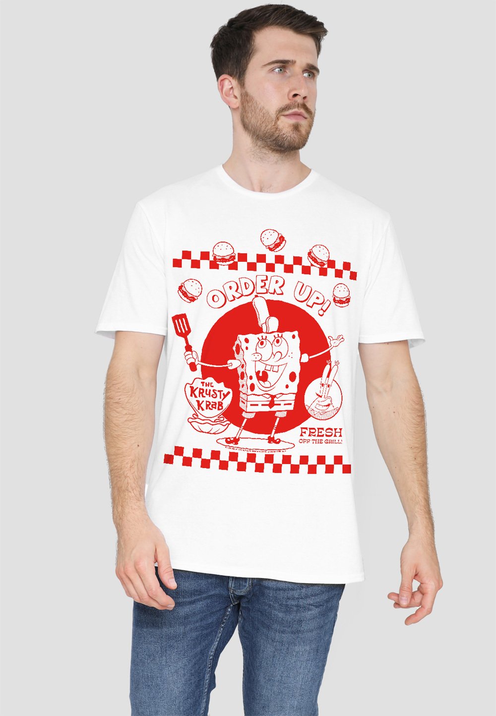

Футболка с принтом SPONGEBOB SQUAREPANTS Cotton Soul, белый