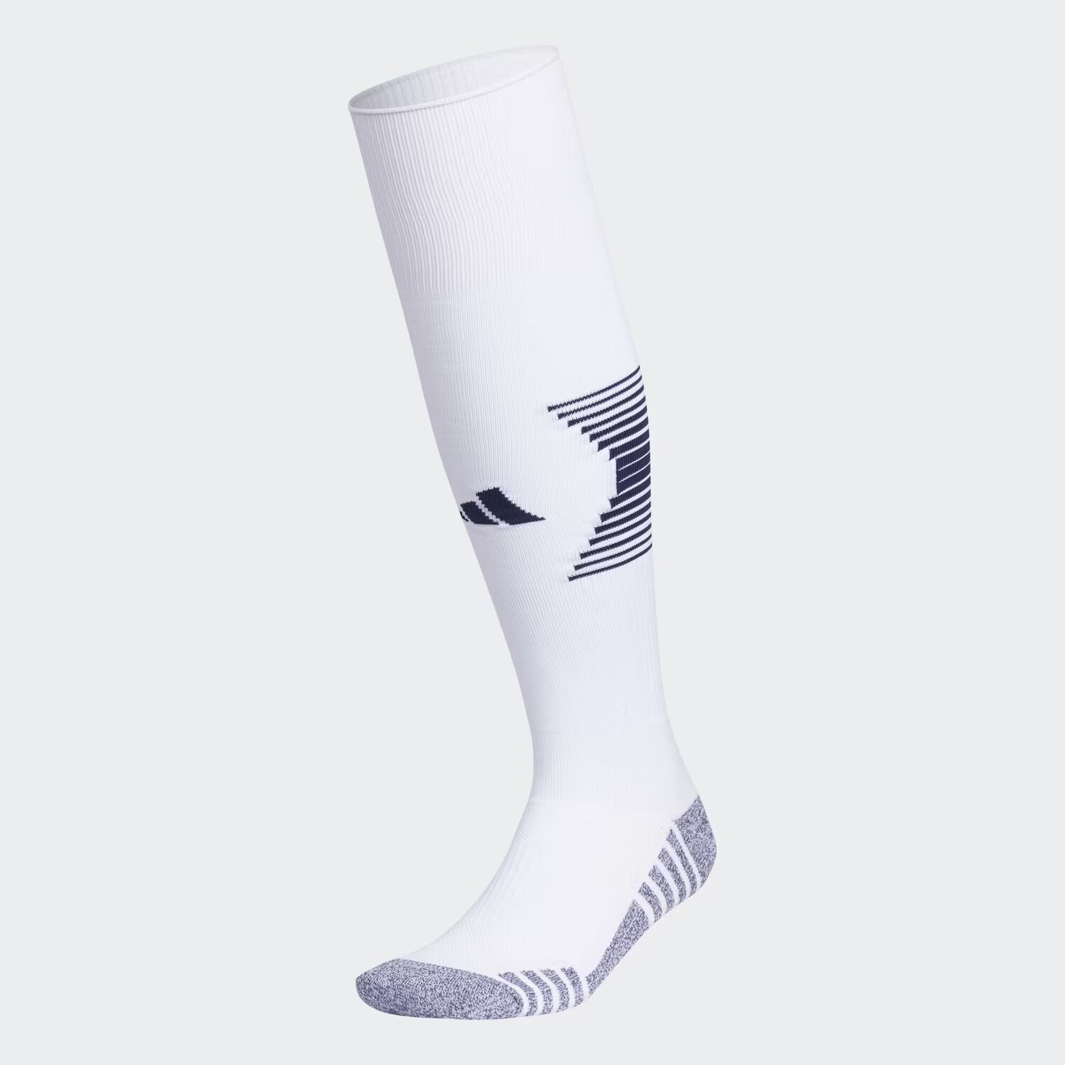 

Носки Team Speed ​​4 Soccer выше икры Adidas, цвет White/Collegiate Navy