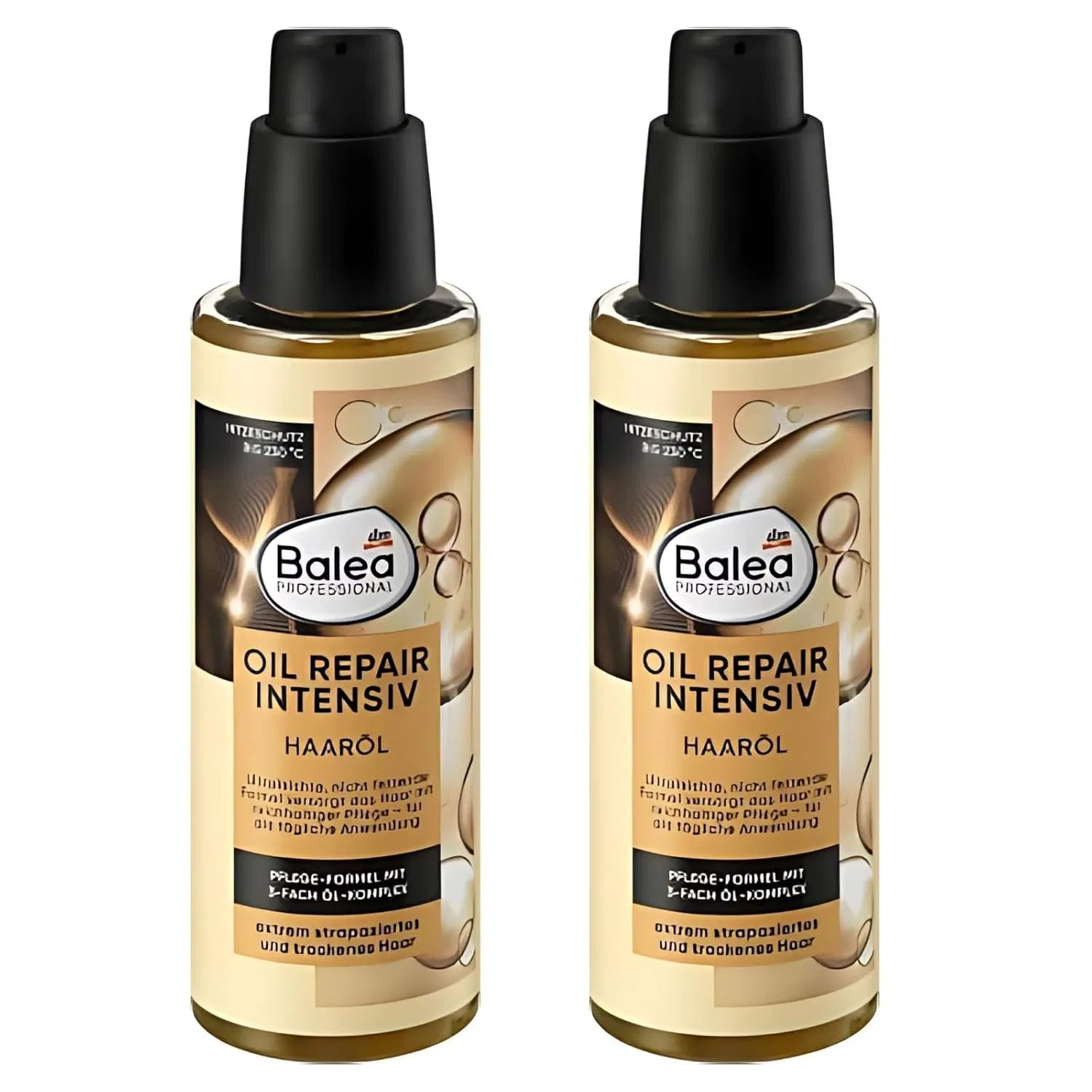 Интенсивное невесомое масло для волос Balea Hair Oil Repair с аргановым маслом, 2 x 100 мл Generisch