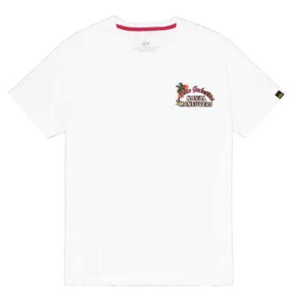 

Футболка с коротким рукавом Alpha Industries Naval BP, белый