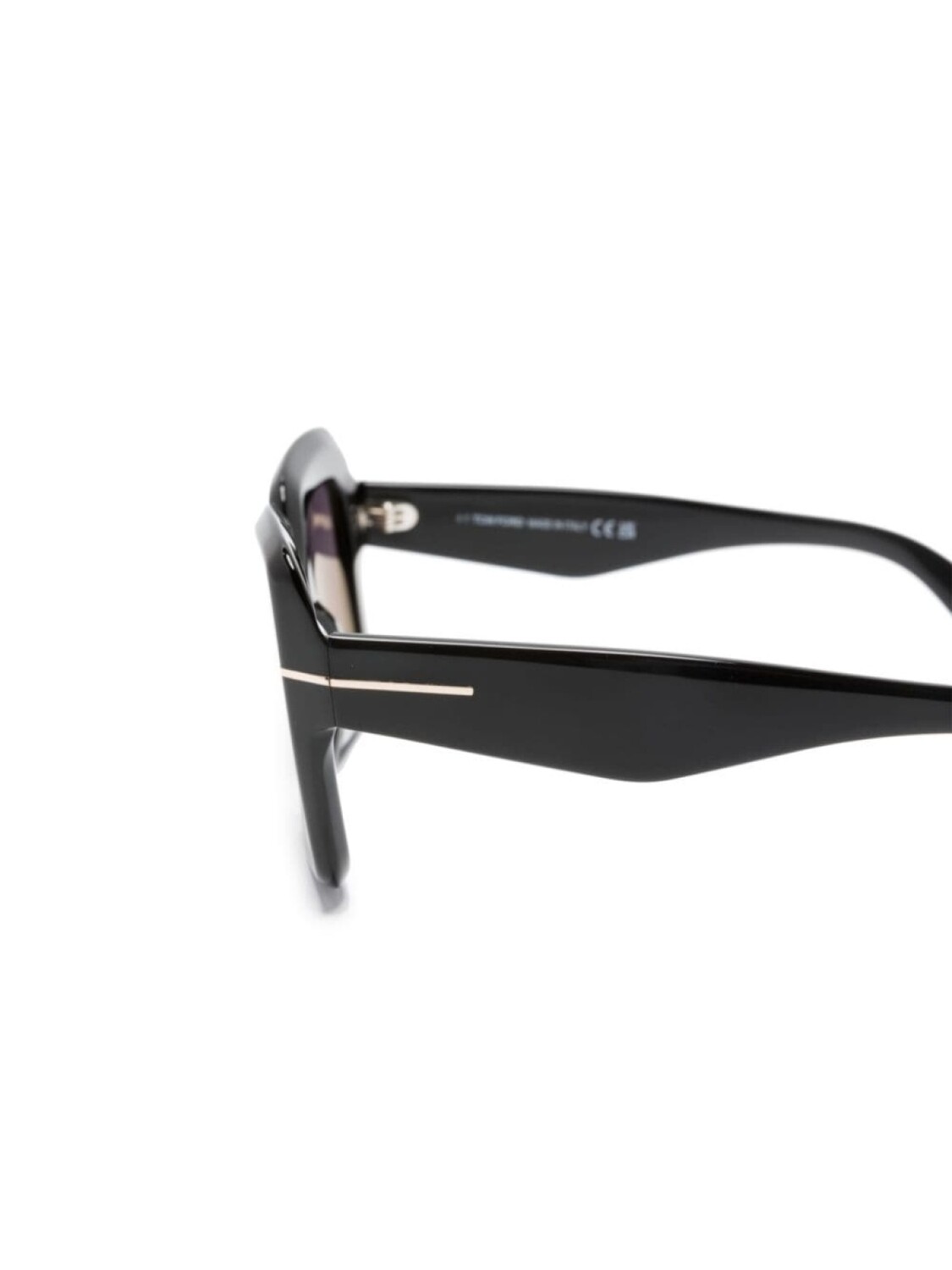 TOM FORD Eyewear солнцезащитные очки Esme в квадратной оправе, черный — фото 3