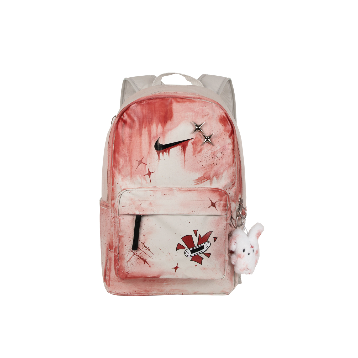 

Nike Тканевый рюкзак унисекс белый красный, White Red