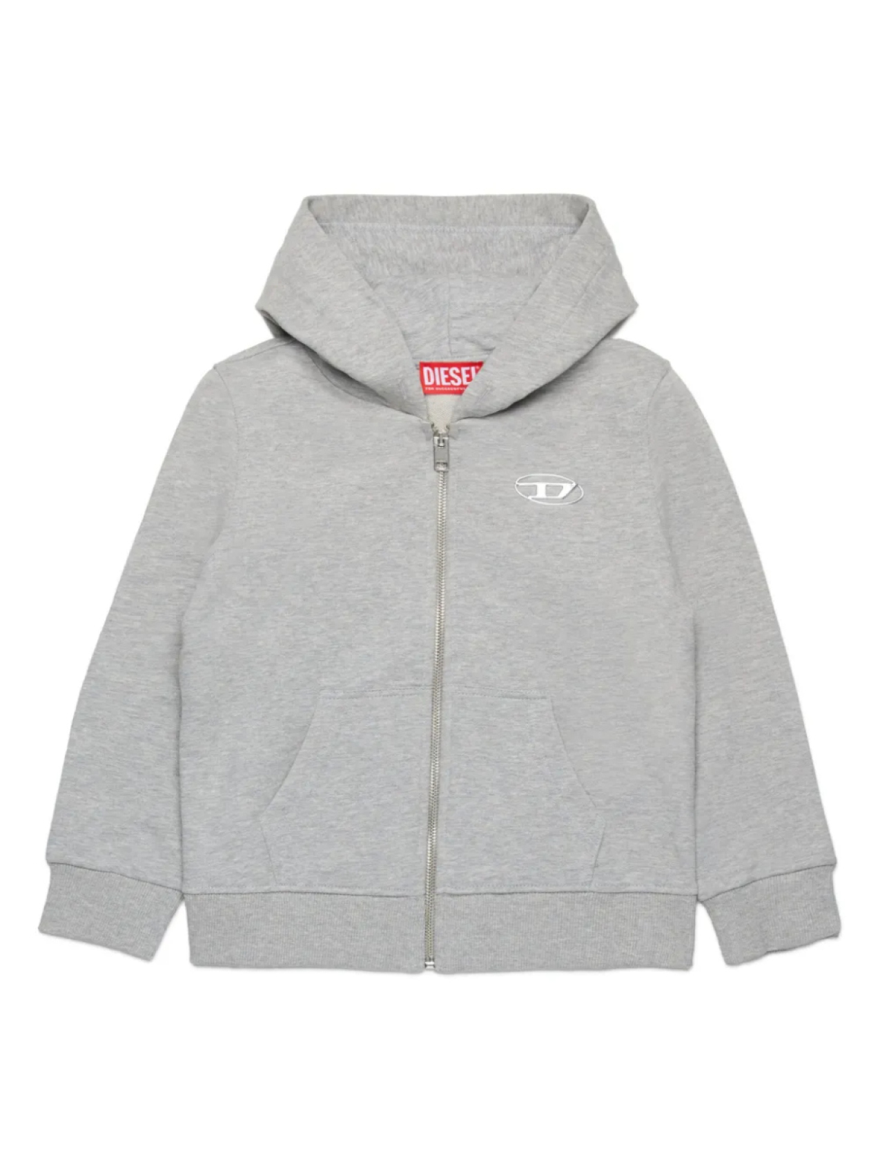 

Diesel Kids худи с логотипом Oval D, серый