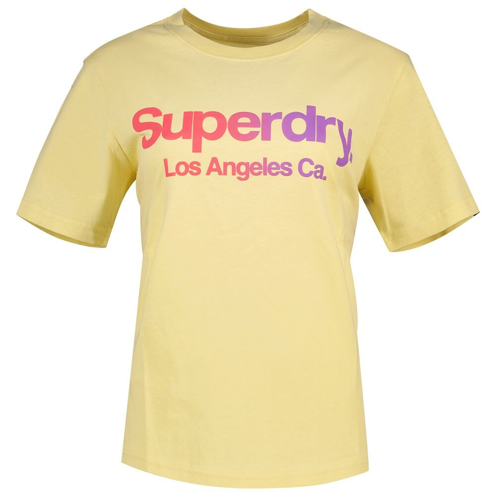 

Футболка с коротким рукавом Superdry Tonal Rainbow Core Relaxed, желтый