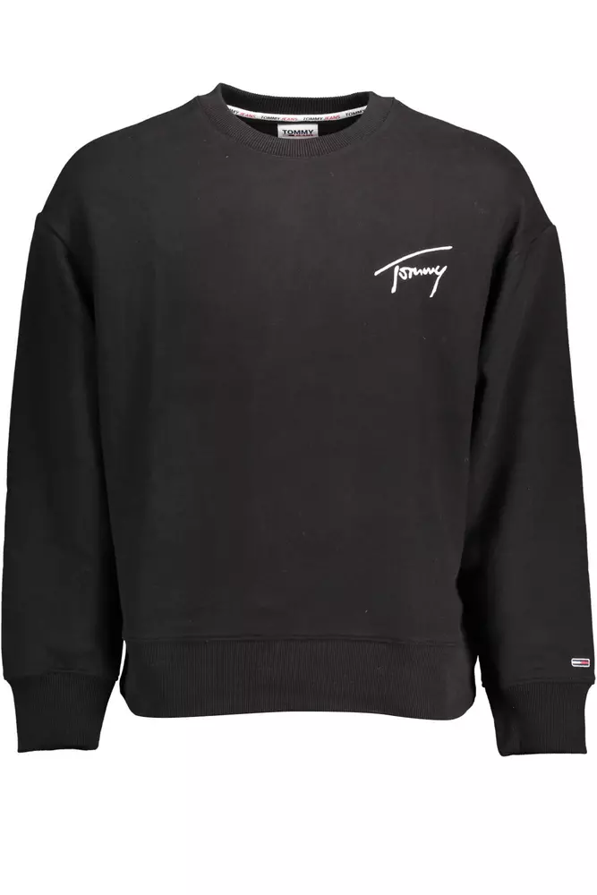

Черный хлопковый мужской свитер Tommy Hilfiger
