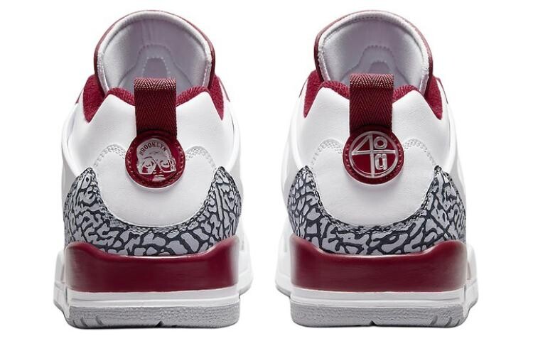 Jordan Spizike винтажные баскетбольные кроссовки мужские, White/Red — фото 4