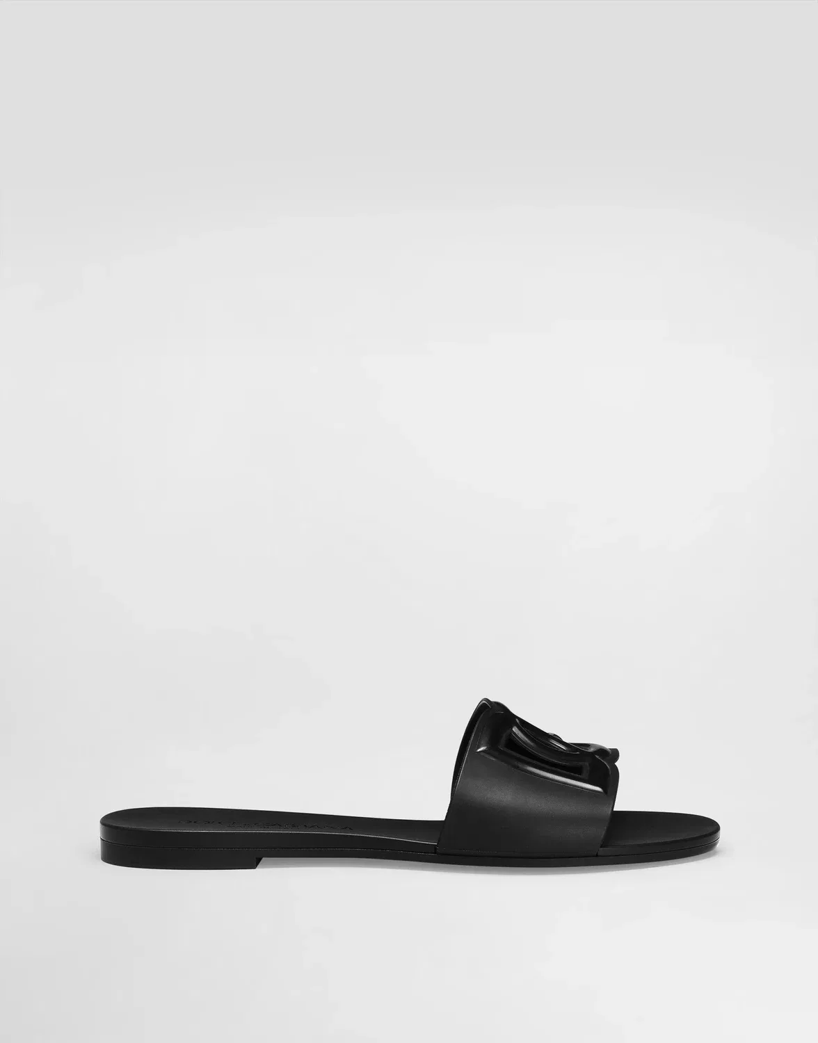 Резиновые пляжные сланцы Dolce&Gabbana, черный