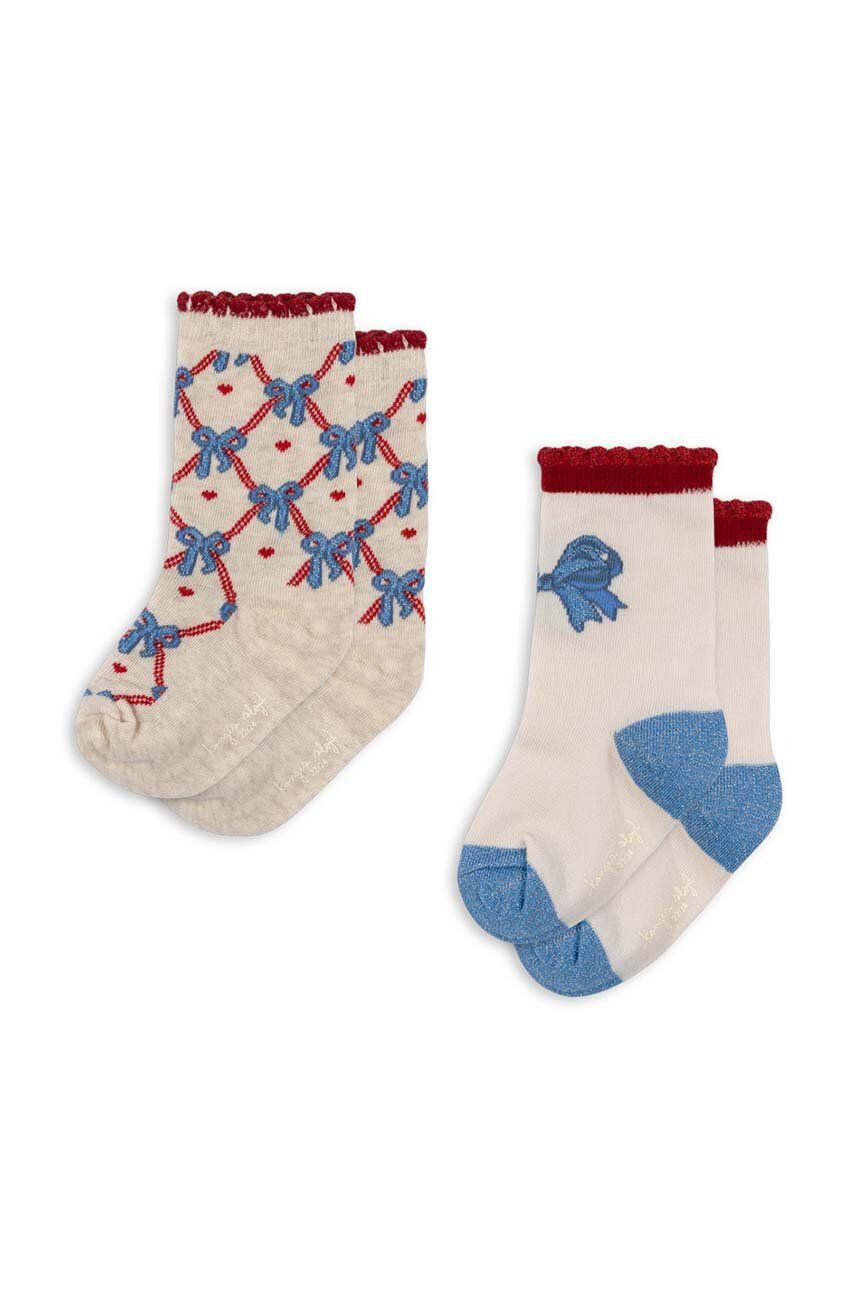 

Детские носки Konges Sløjd JAQUARD BOW SOCKS упаковка 2 шт, бежевый