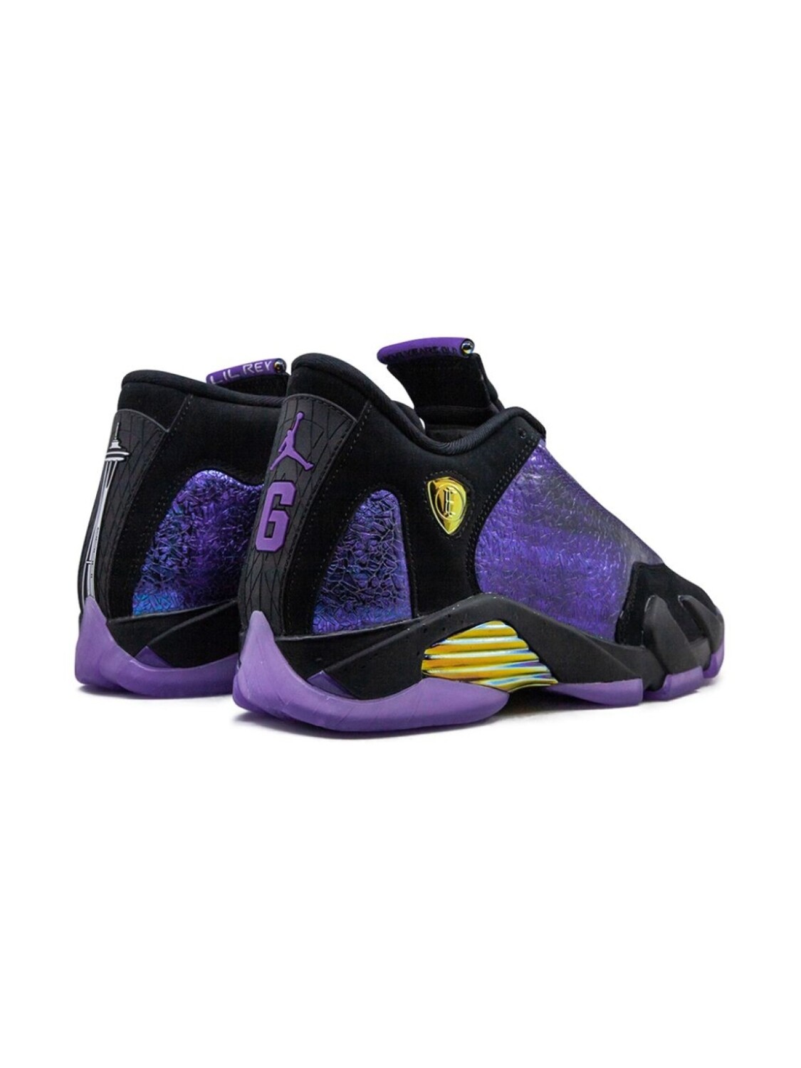 Jordan кроссовки Air Jordan 14 Retro DB (GS) из коллаборации с Doernbecher, черный — фото 3
