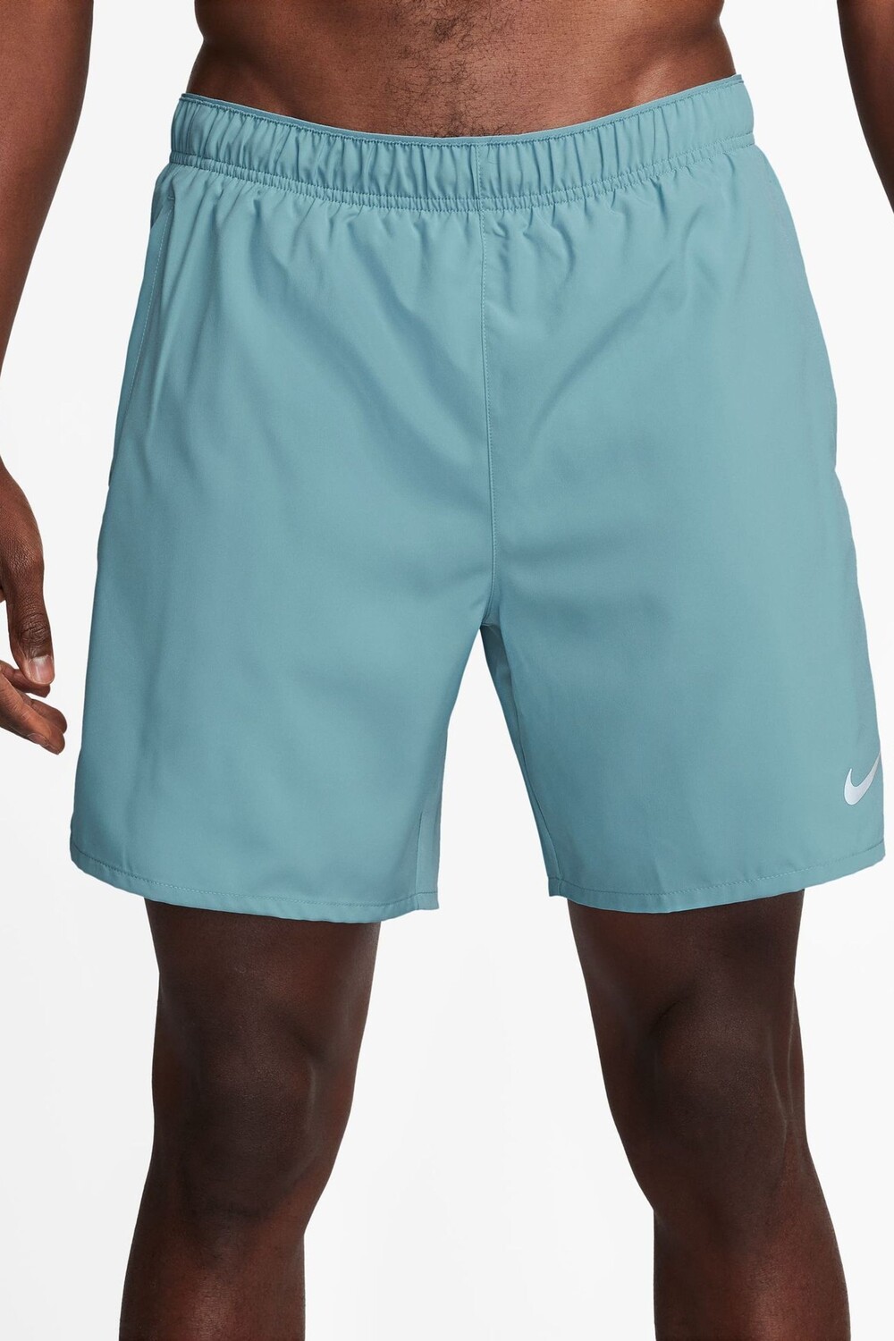 

Challenger dri fit 7 дюймов шорты для бега 2 в 1 Nike, бирюзовый