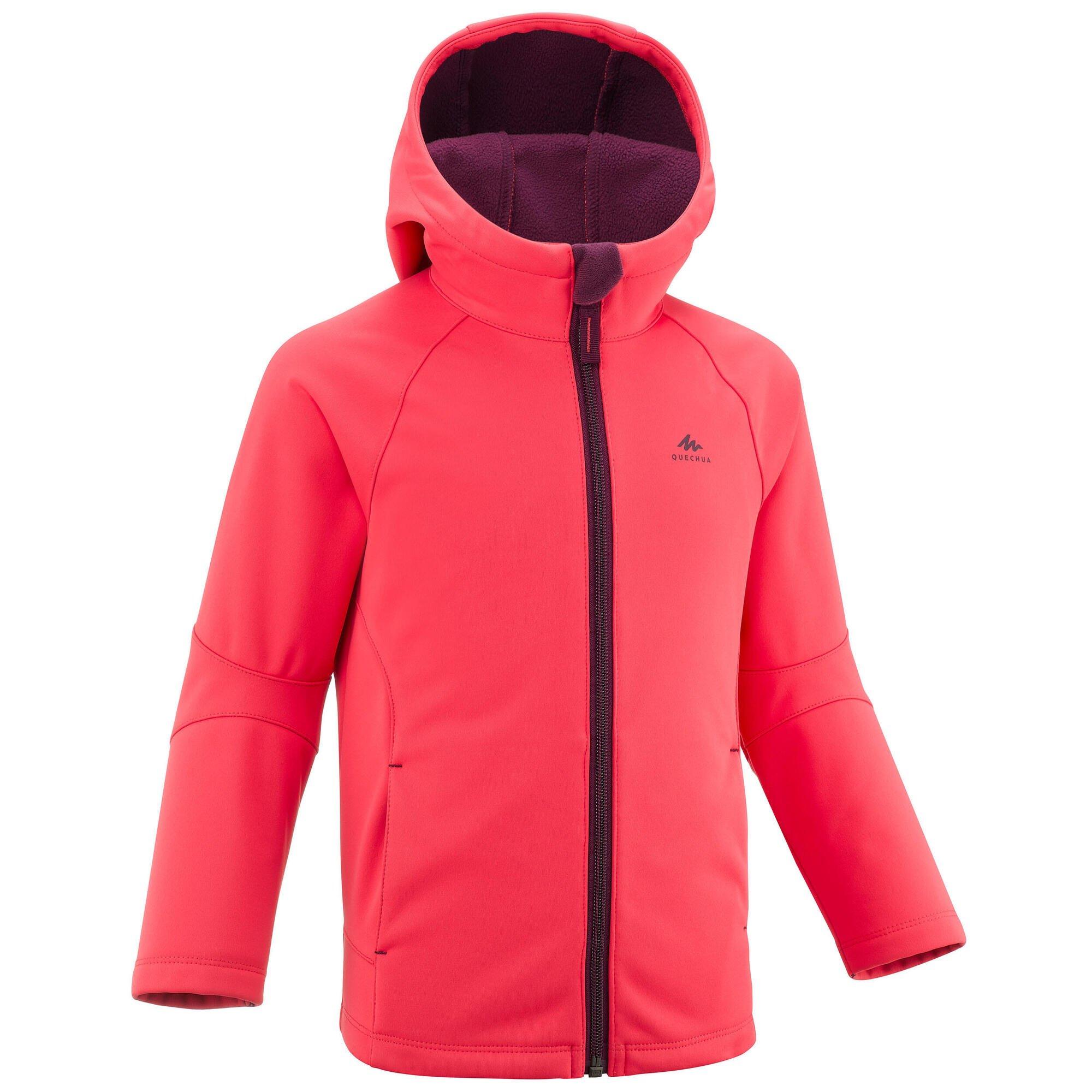 

Детская куртка Softshell для походов Decathlon 2–6 лет Mh550 Quechua, красный