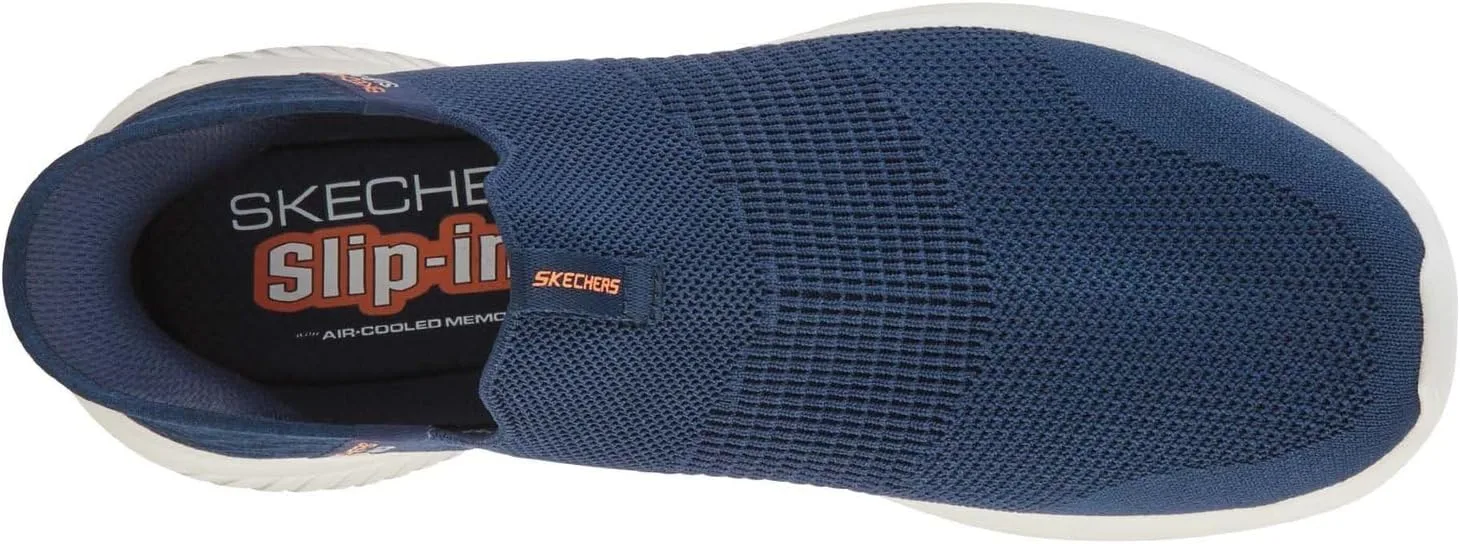 Мужские кроссовки Skechers, спортивная обувь, темно-синий — фото 3