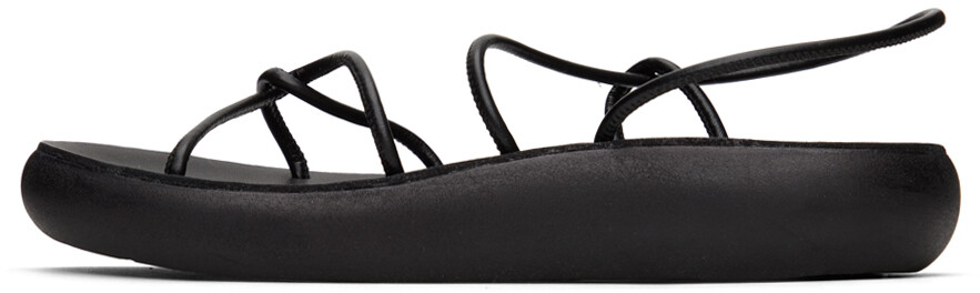 Черные комфортные сандалии Taxidi Ancient Greek Sandals, цвет Black — фото 3