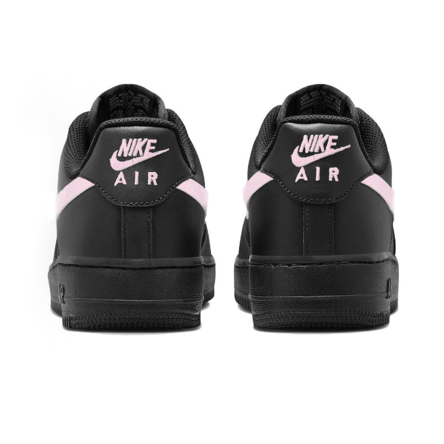 Кроссовки Nike Air Force 1 Plum Blossom черно-розовые — фото 4