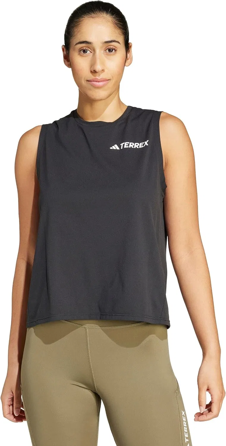 Женский топ-майка adidas Summer Wash Muscle Tank, черный — фото 3