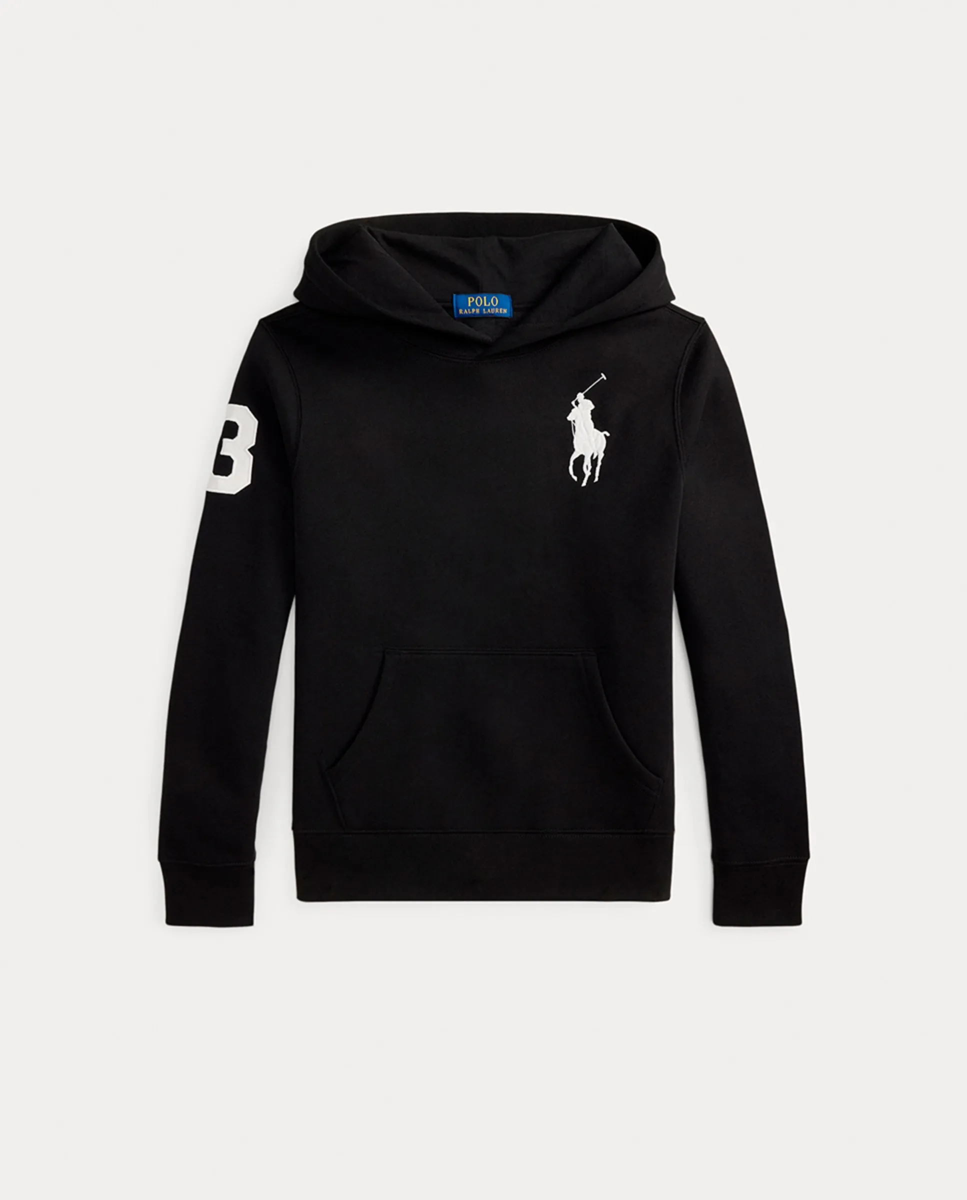 

Детская толстовка с капюшоном и принтом Big Pony Polo Ralph Lauren, черный